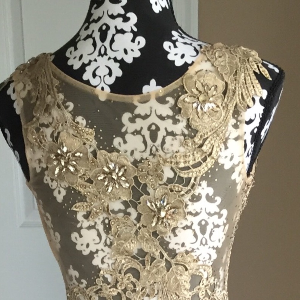 Brand New Black & Gold Formal Gown - Picture 5 of 5